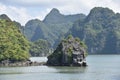 Small Karst in Foreground Focus with Larger Karsts in Background