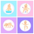 Baby Crawling and Dancing, Active Children Set