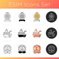 Small kitchen appliance icons set.