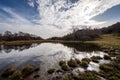 Small Lake for cows in autumn - Lessinia Plateau Veneto Italy
