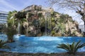 Small lake in the Genoves Park, Cadiz, Spain Royalty Free Stock Photo