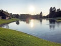 Small lake on golf course Breitenloo or Seeli am Golfplatz Breitenloo, Oberwil bei Nurensdorf