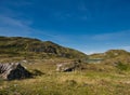 Small lake in a mountain landscape near Croaghlin