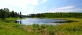 Small lake / pond in Whiteshell Provincialpark in Canada / Manitoba Royalty Free Stock Photo