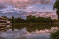 The small lake of a public park Royalty Free Stock Photo