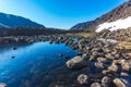 Small lake on Putorana Plateau. Russia, Krasnoyarsk region