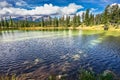 Small lake in the Rocky Mountains Royalty Free Stock Photo