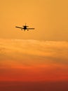 Small landing plane Royalty Free Stock Photo