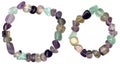 Small and Large Fluorite Gemstone Bracelets