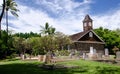 Small lava church celebrates Easter, Makena, Maui, Hawaii