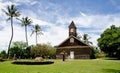 Small lava church celebrates Easter, Makena, Maui, Hawaii Royalty Free Stock Photo