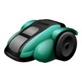 Small lawn mower icon cartoon vector. Garden equipment Royalty Free Stock Photo