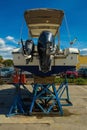 Boat Repairs at Izola Marina, Slovenia Royalty Free Stock Photo