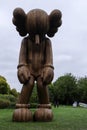 The Small Lie wood sculpture by KAWS