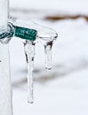 Small Light covered by ice Royalty Free Stock Photo