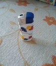 small lighter with autumnal drawing Royalty Free Stock Photo