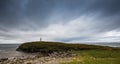 Small Lighthouse on the Coast of Andoya, Vesteralen Royalty Free Stock Photo