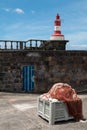 Small lighthouse in Povoacao, Sao Miguel, Azores