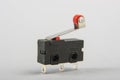 Small limit switch for mechanical movement limiting Royalty Free Stock Photo