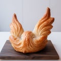 Seagull-shaped Croissant Pastry: A Temmie Chang-inspired Delight Royalty Free Stock Photo