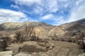 Small Lost Tibetan Village high in Himalayas Mountains