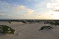 Small Lush Rolling Sand Dunes on the North Shore of Aruba Royalty Free Stock Photo