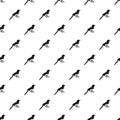 Small magpie pattern seamless vector Royalty Free Stock Photo