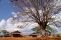 Small malagasy village Royalty Free Stock Photo