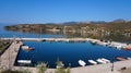 Small Man-Made Harbour, Greece Royalty Free Stock Photo