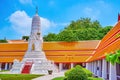 The small Prang in the courtyard of Wat Mahathat temple in Bangkok, Thailand Royalty Free Stock Photo