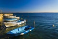 Small marina in adriatic sea Royalty Free Stock Photo