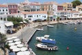 Small marina in Arrecife, Menorca, Baleares, Spain Royalty Free Stock Photo