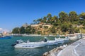 Small marina on holiday island