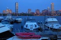 A small marina on the Charles River