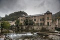 Small medieval castle in Lunas, France.