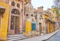 The small ruined mosque in Islamic Cairo, Egypt Royalty Free Stock Photo