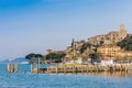 An small medieval village on Lake Trasimeno in Umbria Italy