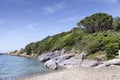 Small mediterranean beach on the island of Elba in Nisporto village, Tuscany, Italy Royalty Free Stock Photo