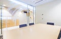 Small meeting room. Modern bright office Royalty Free Stock Photo