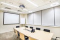 Small meeting or training room with TV projector Royalty Free Stock Photo