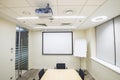 Small meeting or training room with TV projector Royalty Free Stock Photo