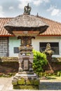 Small Memorial statue at clan compound, Dusun Ambengan, Bali Indonesia