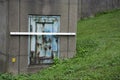 Small metal door on column Royalty Free Stock Photo