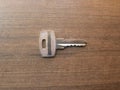 Small metal door lock key Royalty Free Stock Photo