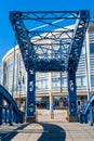 Small Metal Pedestrian Bridge