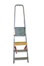 Small metal portable folding ladder