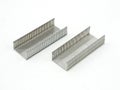 Small metal staple wire chisel point