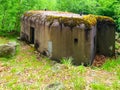 Small military bunker in czech border area Royalty Free Stock Photo