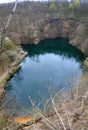 Small mine lake at Apc village in Hungary