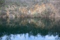 Small mine lake at Apc village in Hungary